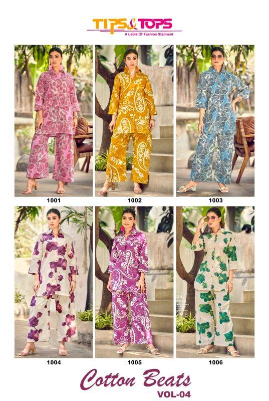 Tips & tops cotton beats vol 4 coord set Affordable Kurti wholesale in Hydrabad